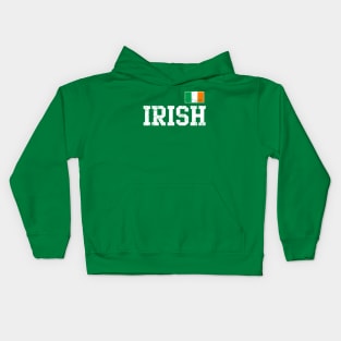 Irish Flag Ireland St Patricks Day Vintage Distressed Kids Hoodie